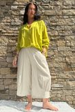 Shayle Indian Cotton Smock Shirt Olive